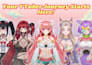 design vtuber model and rigging live2d with anime style